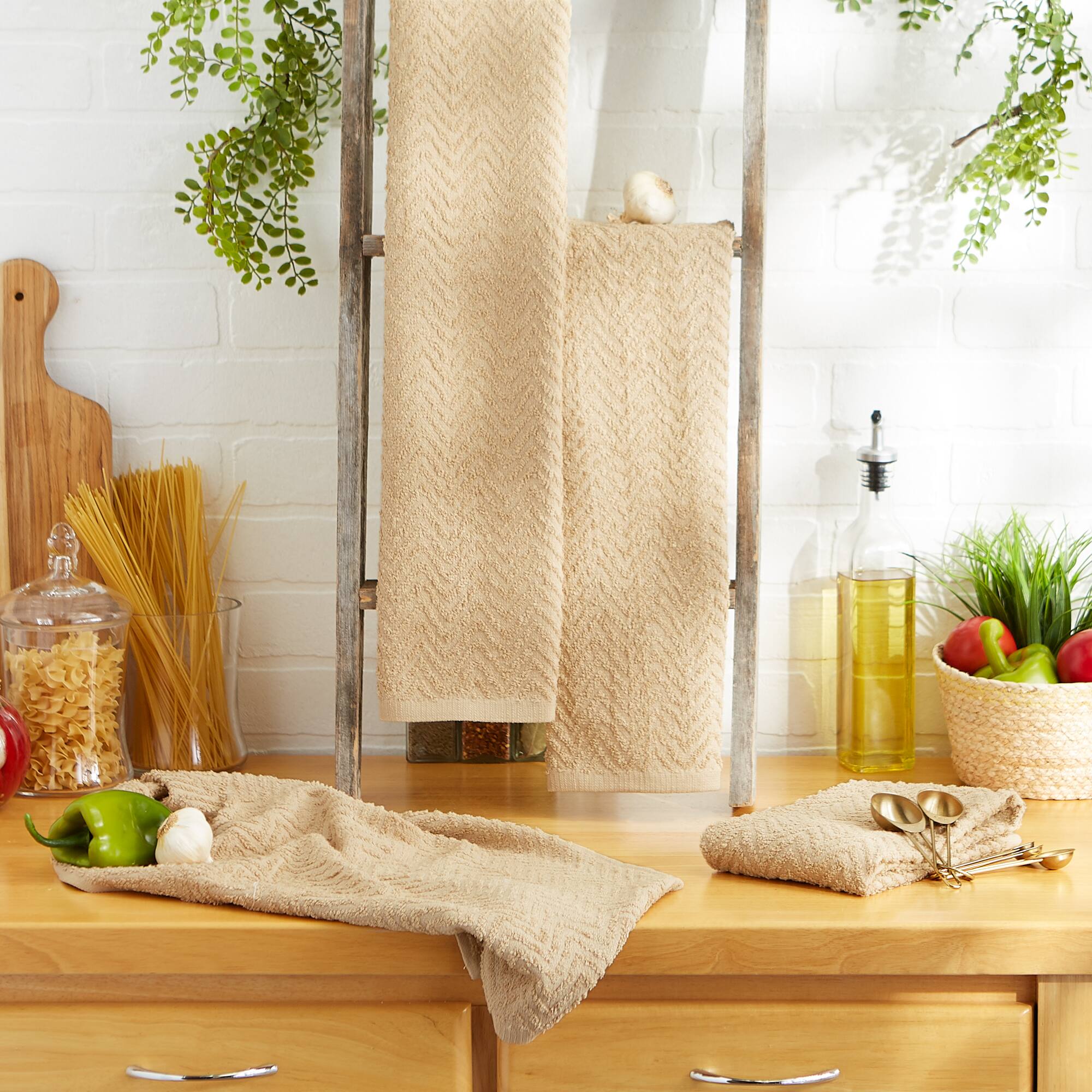 DII® Pebble Zigzag Dishtowel (Set of 4)